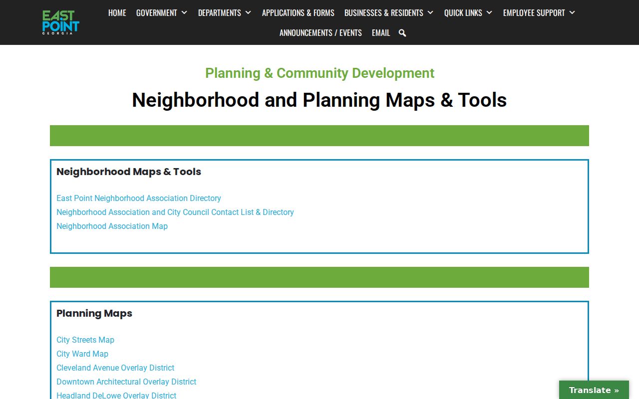 East Point ZIP code directory neighborhood map resources